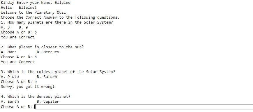 My first ever game quiz made using python. | by Ellaine Paden | Medium