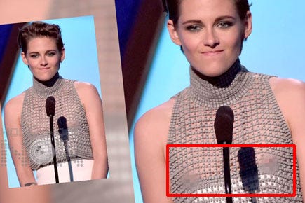 Kristen Stewart Suffered a Wardrobe Malfunction. 