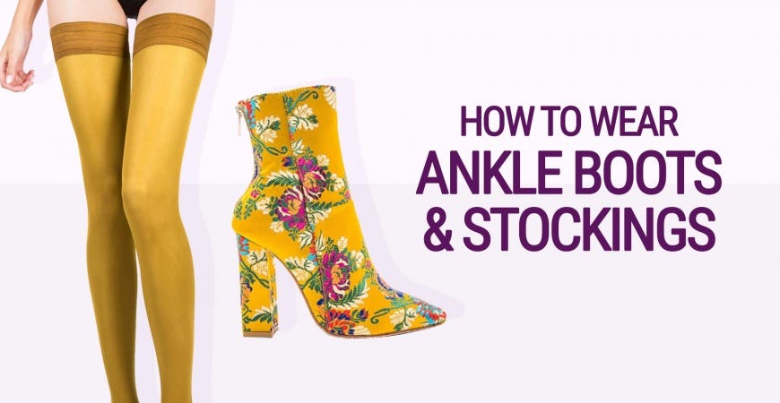 stocking ankle boots