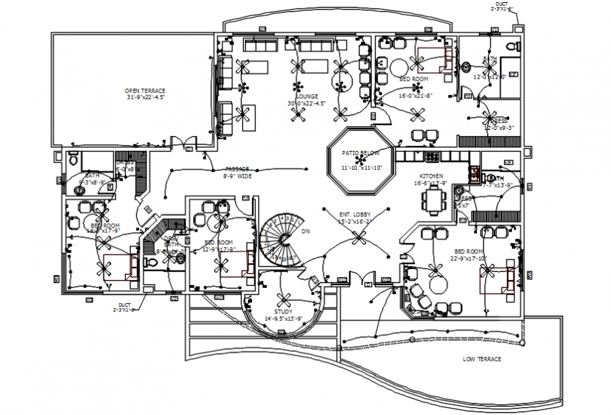  ELECTRICAL  INSTALLATION PLAN  FOR HOME  OFFICE AUTOCAD  