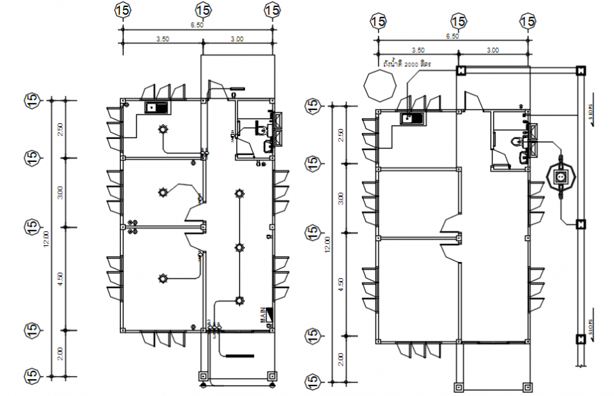 Electric And Ceiling Layout Plan Of House Details Autocad Files