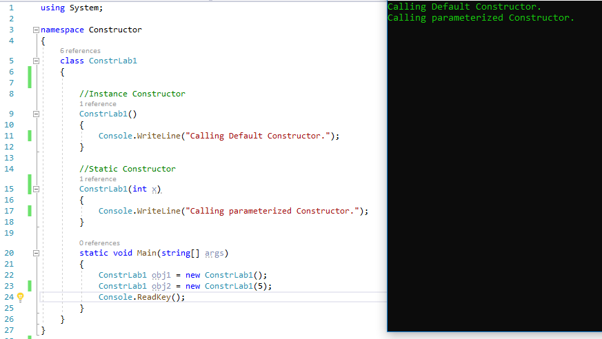 c# class constructor example