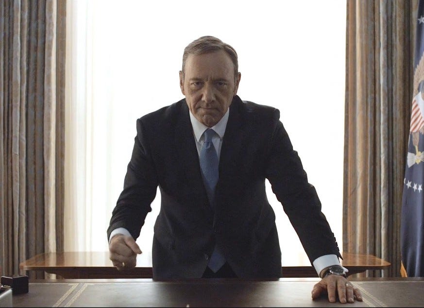Why Frank Underwood Is An American Hero Eric Garland Medium