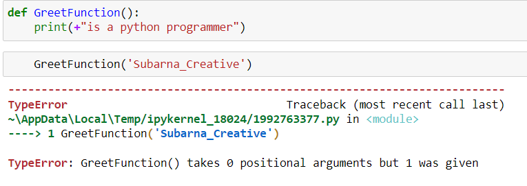 argument in python function