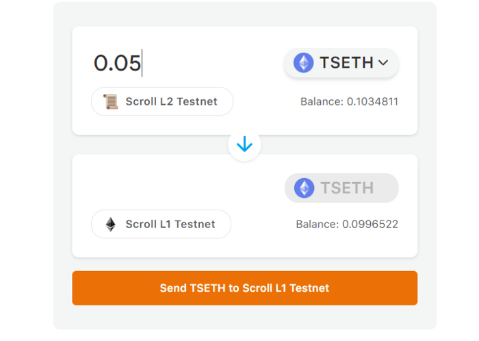 Testnet - Scroll — Teletype