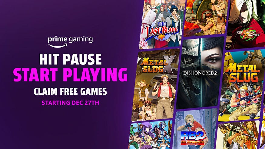 Jeux gratuits Amazon Prime Gaming
