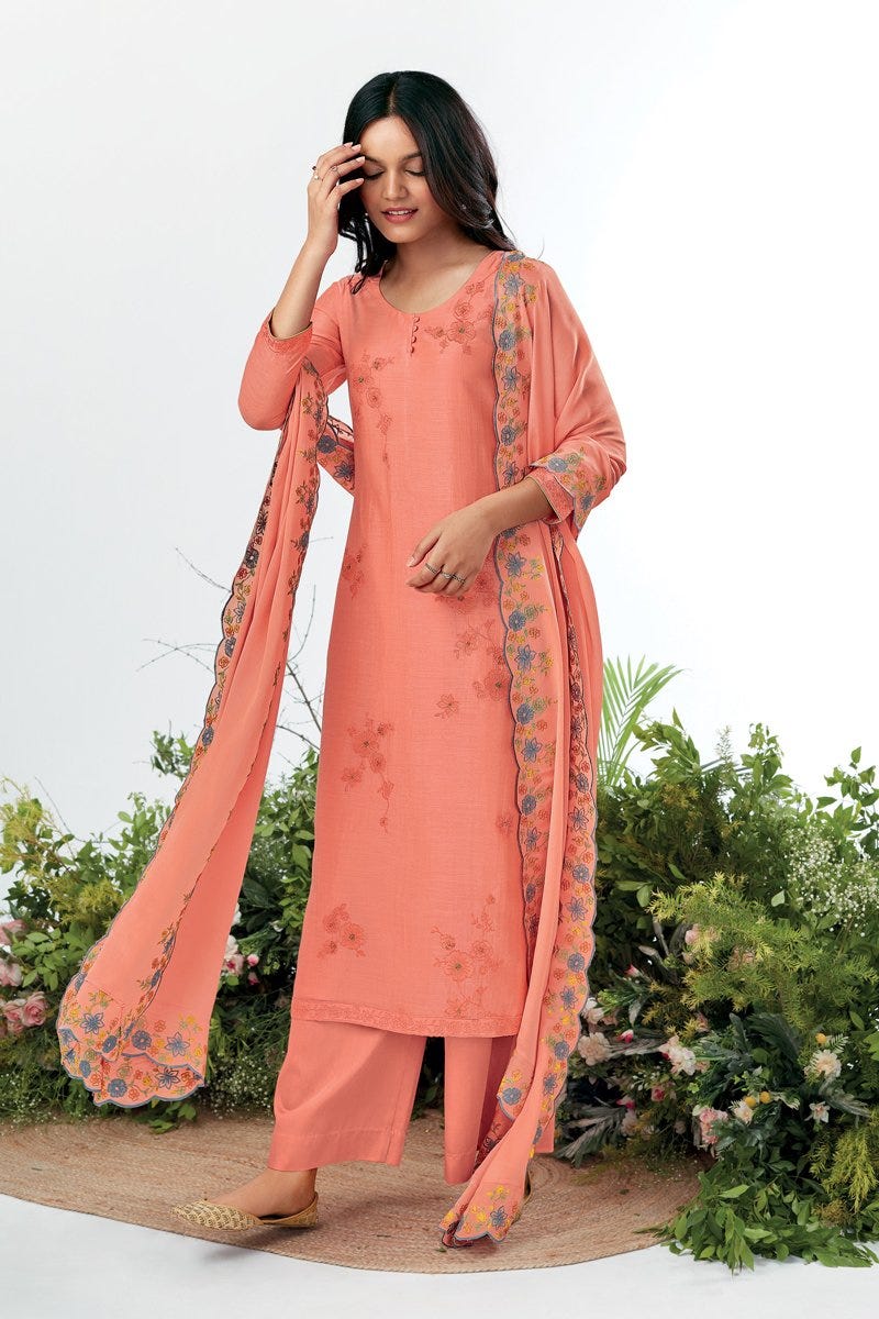 Chinon Chiffon Dupatta Diwali Outfit Ideas