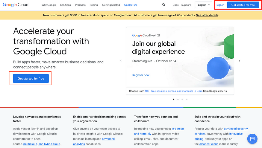Google Cloud Platform F