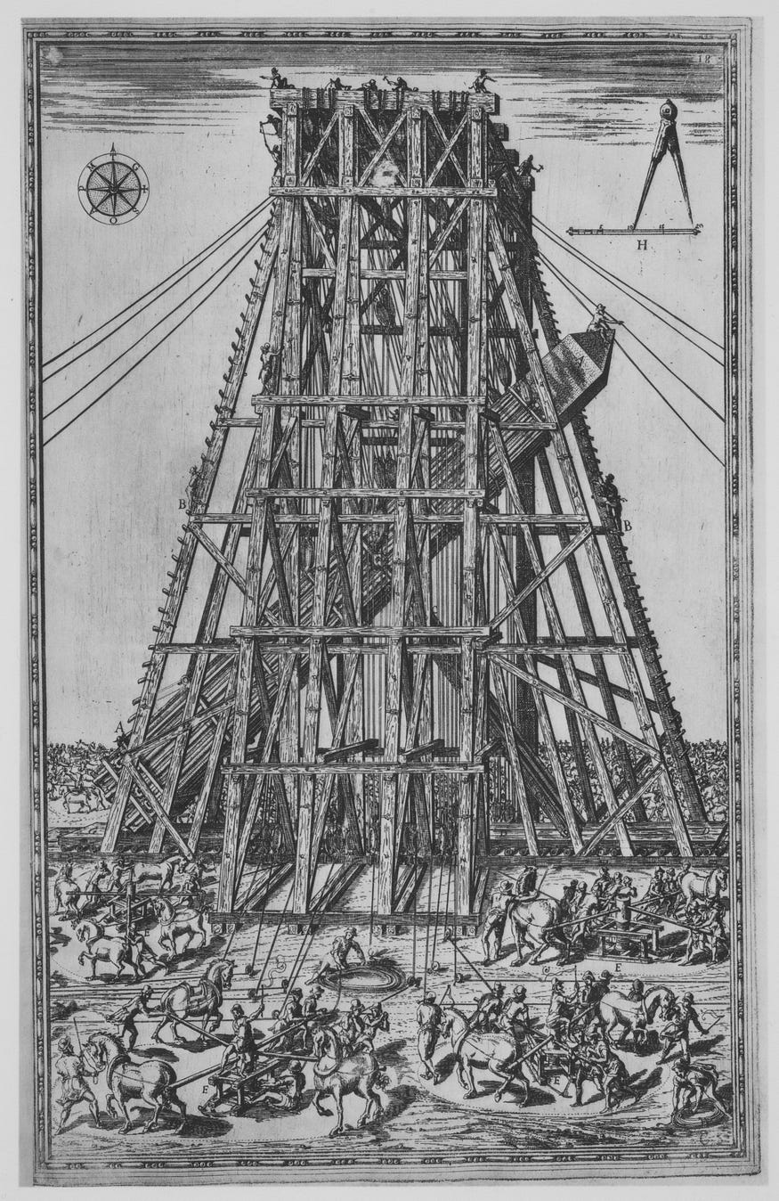 Della Trasportatione dell’Obelisco Vaticano et delle Fabriche di Nostro Signore Papa Sisto V fatte dal Cavallier Domenico Fontana Architetto di sua Santita Libro Primo
