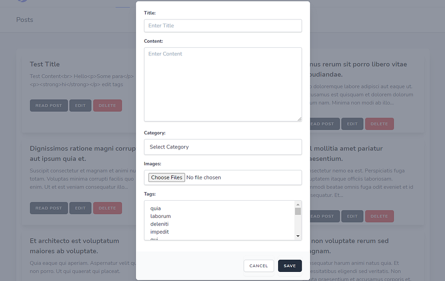 Create Post create post