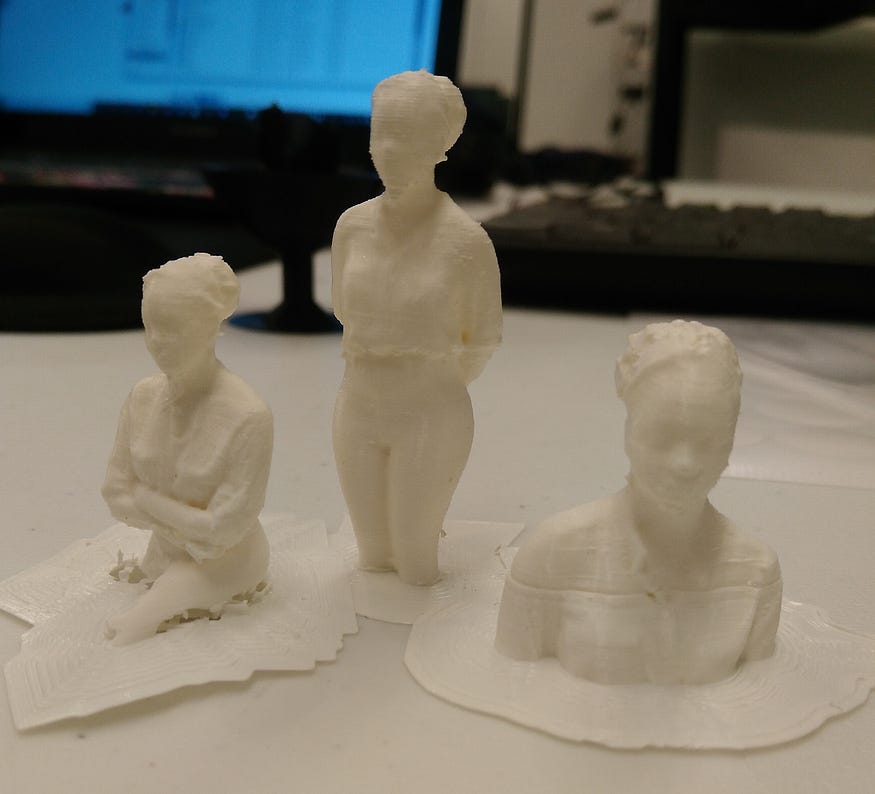 3D printed busts