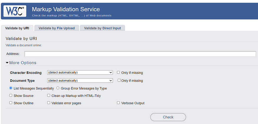 Markup Validation Service