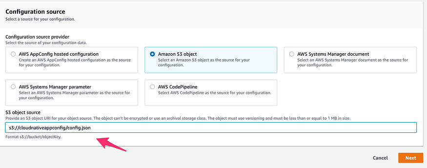 Use the S3 Object Source