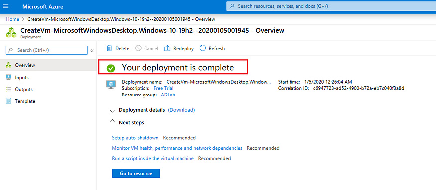 Crear laboratorio de Active directory en azure 79 1*jiLoLLuMqjW