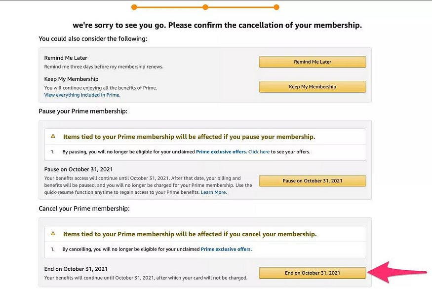 Yes, there are even guides out there on how to cancel your Amazon Prime subscription. Screenshot by Jason Cipriani/CNET