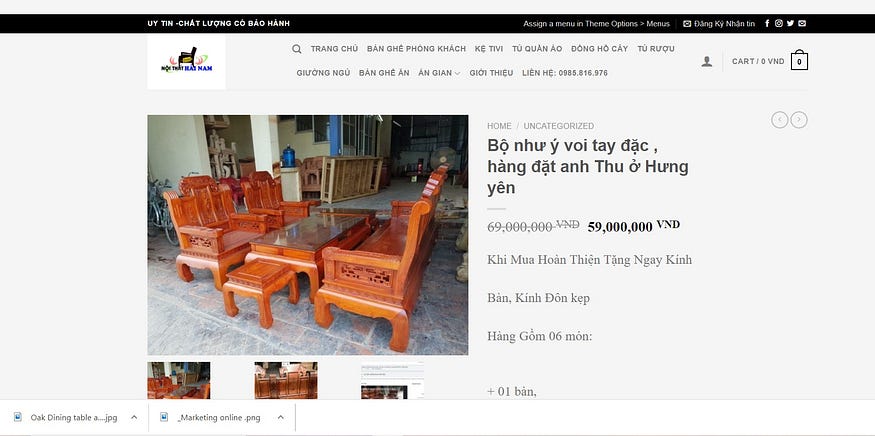 Product Furniture high ticket sale