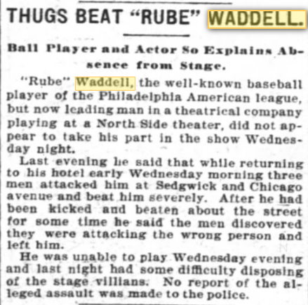 rube waddell jersey