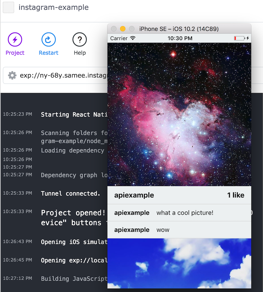 instafeed for react