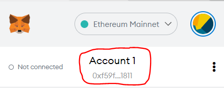 metamask account screenshot