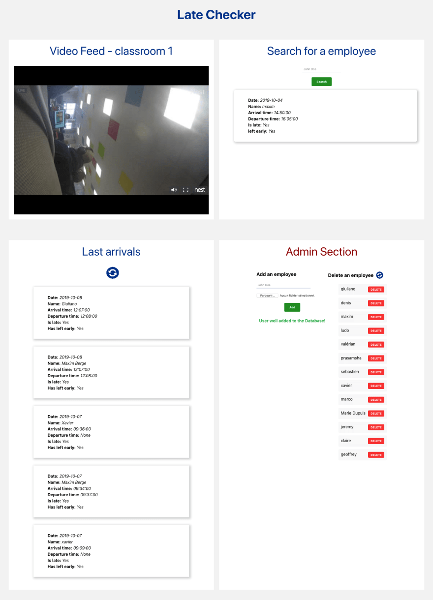 Automating Attendance Record with face recognition, Python and React | by  Manish Todi | Medium