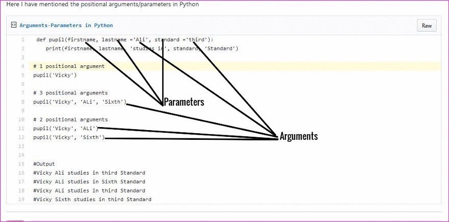 Difference, Arguments vs Parameters | by Waqar Naeem | Medium