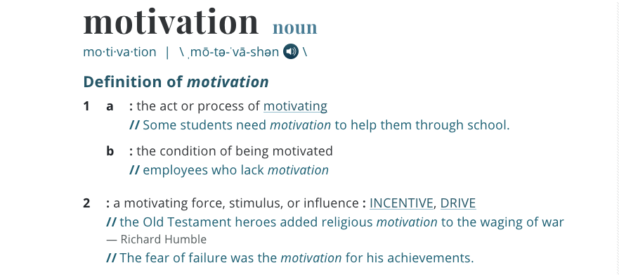 motivation definition