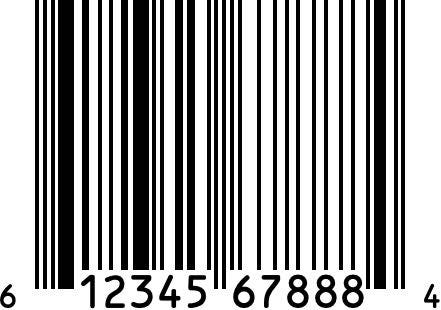 A 12-digit UPC Barcode