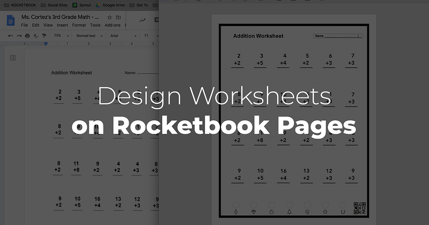 Design Worksheets on Free Rocketbook Pages - Rocketbook UK
