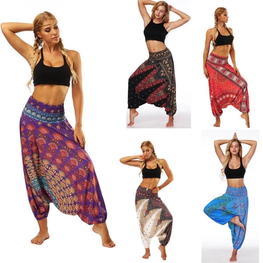 Women Chiffon Harem Pant For Belly Dancing Women Long BOHO Aladdin Harem Pant