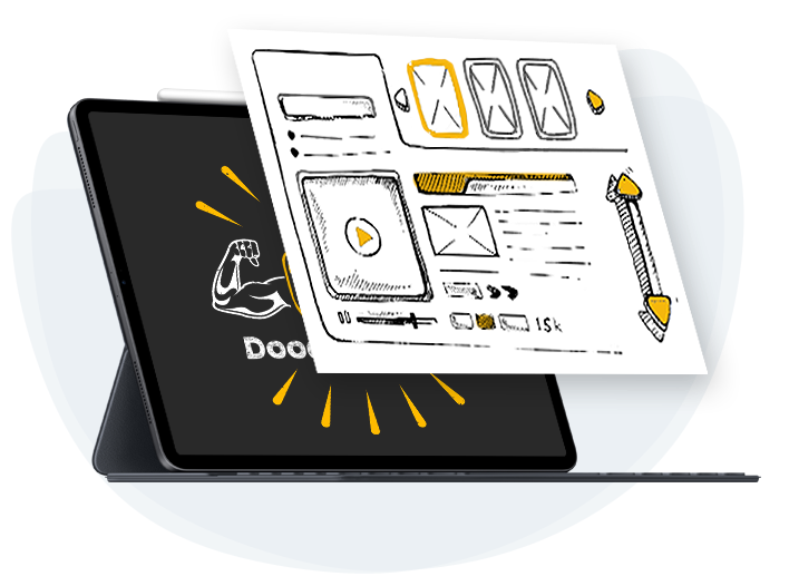 Built-In Doodle Style Transitions