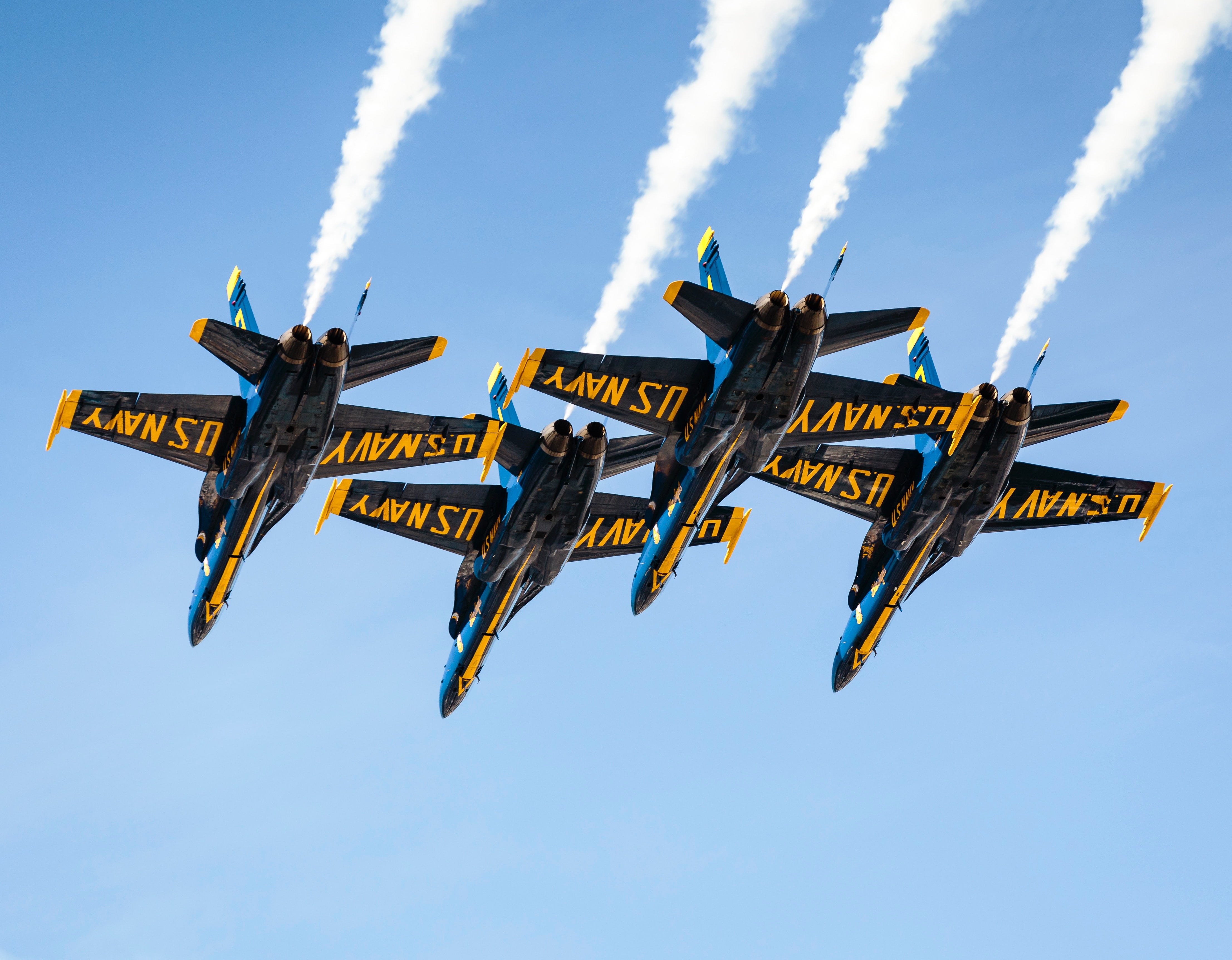 Blue angels during air show posted on Mickey Markoff article ‘prowling the skies-do you know your air & sea show history