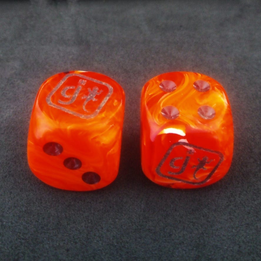 Rolling Two Dice 1200 Each To See That They Are Fair by Bruno R
