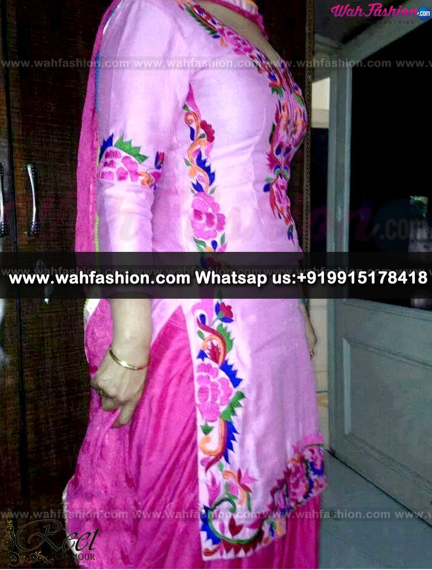 pink colour punjabi dress