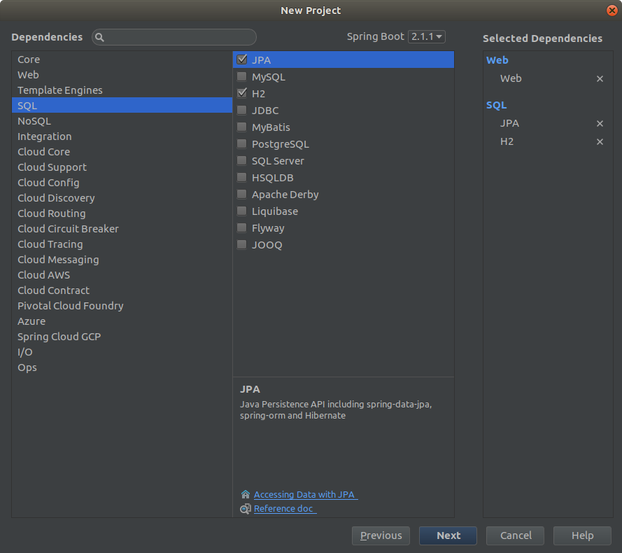 How To Add Persistence Support For Spring Boot Project In IntelliJ Idea
