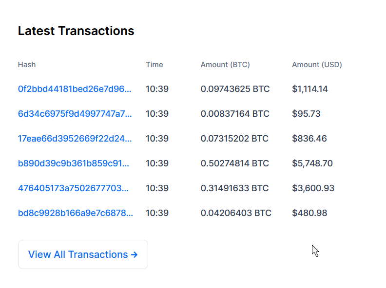 Image of bitcoin transactions blockchain explorer