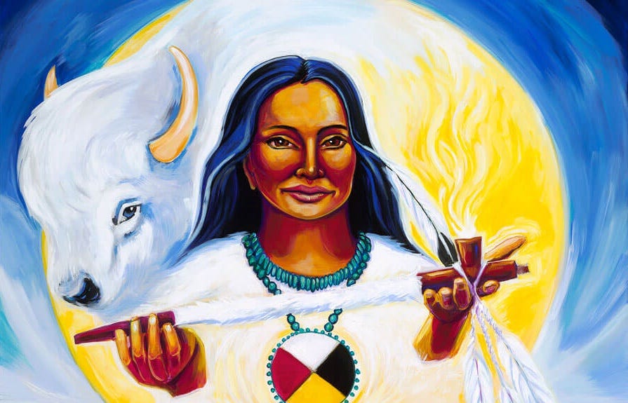 White Buffalo Calf Woman. The Prophetess of the Plains | by Joshua Hehe |  Medium