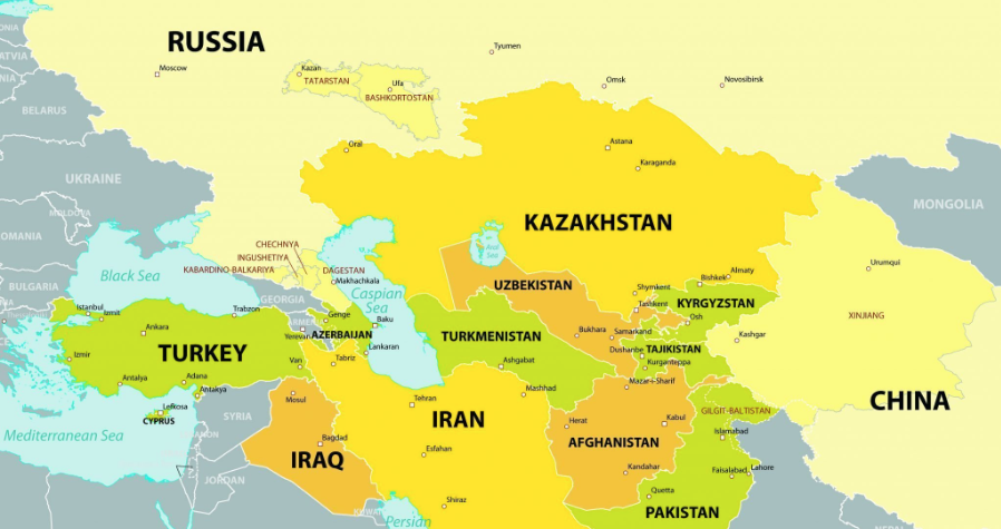 Map Of Russia And Central Asia Can The Us Meet The Russian And Chinese Challenge In Central Asia? | By  Muqtedar Khan | Medium