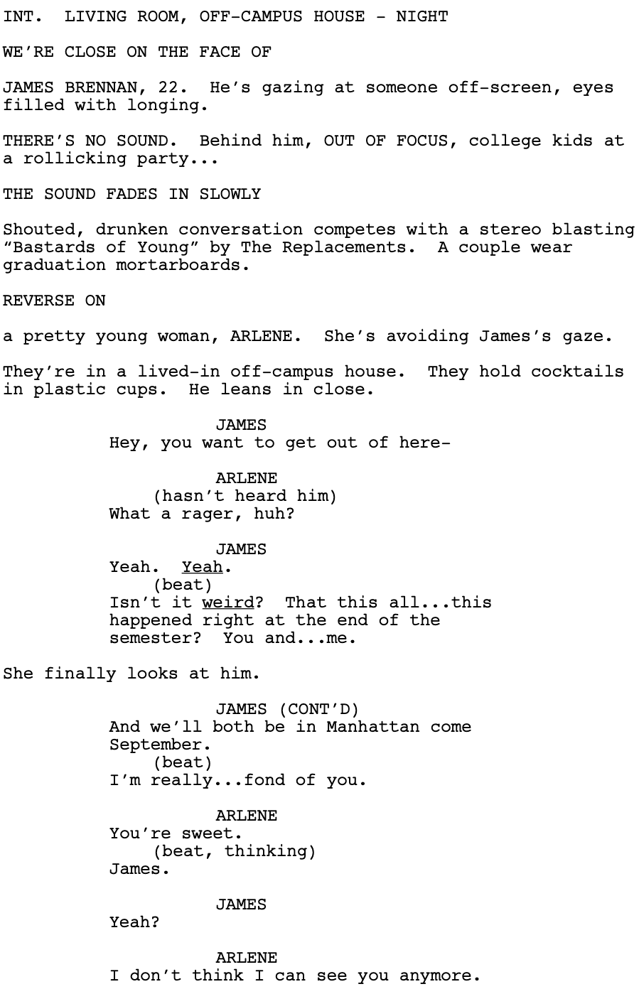 Page One “Adventureland” (2009) Go Into The Story