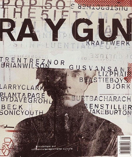 A Ray Gun Magazine cover.
