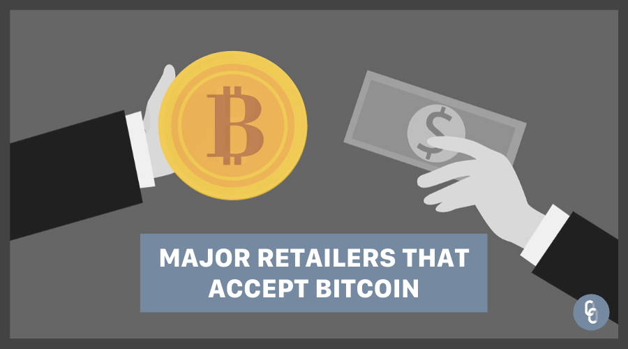 major retailers accepting bitcoins