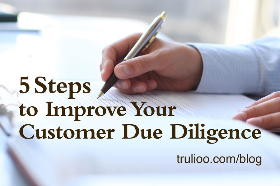 Customer Due Diligence Checklist — Five Steps to Improve Your CDD by