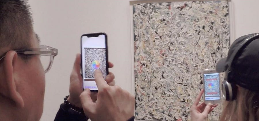 hemmeligt Governable Scorch Renegade Artists Invade MoMA Jackson Pollock Wing with Augmented Reality |  by Next Reality | Medium