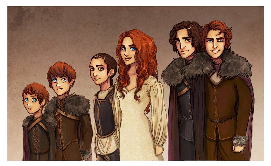 Game Of Thrones Stark Kids Ranked Dope Rants