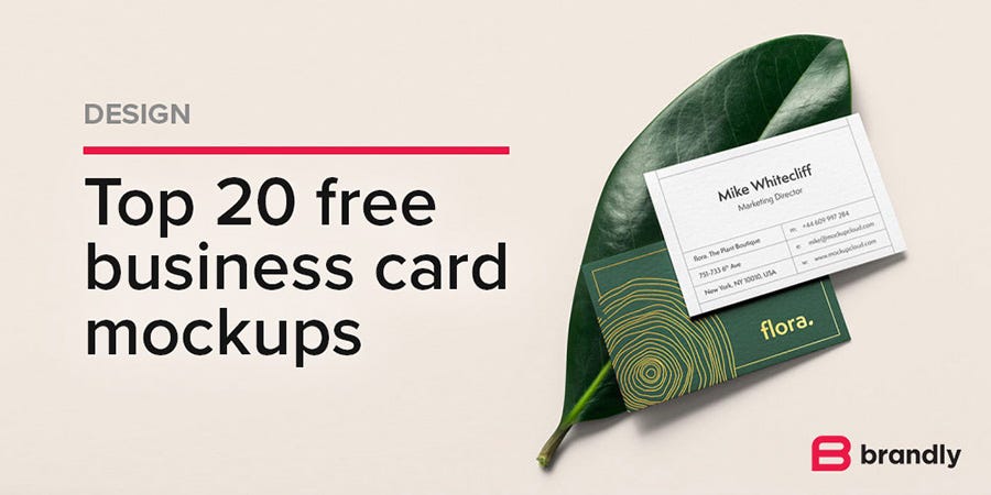 Download Top 20 Free Business Card Mockups By The Brandly Team Brandly Medium Yellowimages Mockups