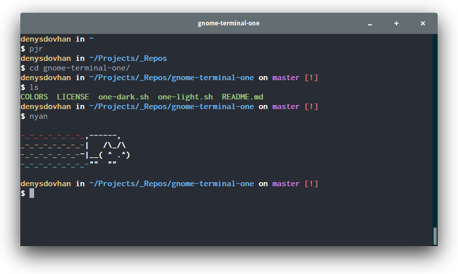 Atom's One for GNOME Terminal is out! | by Denys Dovhan | Medium