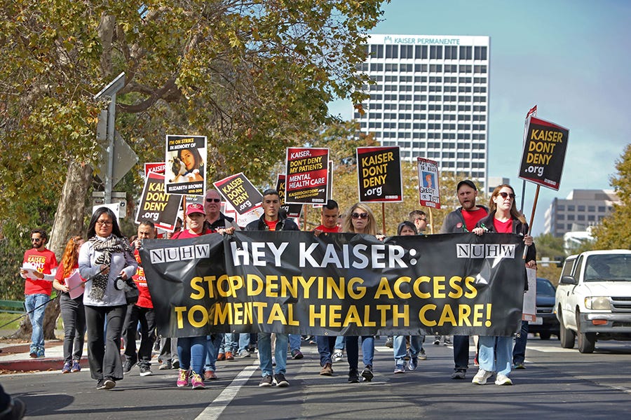 Kaiser Mental Health Workers To Hold Five Day Strike
