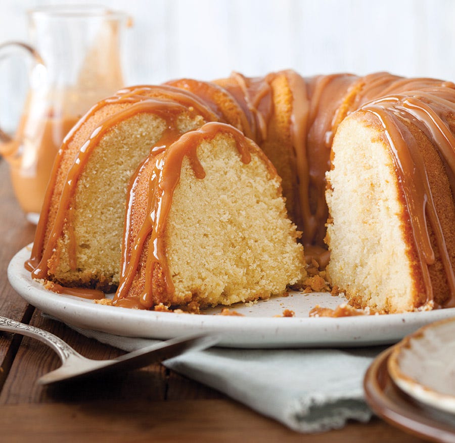 Vanilla Bundt Cake With Caramel Glaze Makes Is A Weekend Maker By Marcy Goldman Medium
