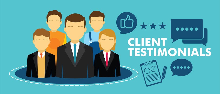 5 Ways To Capture &amp; Share Client Testimonials | by Dan Todd | The Startup | Medium