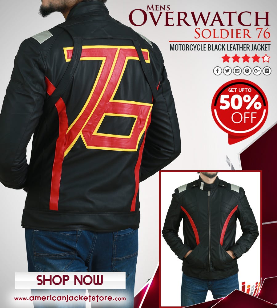 soldier 76 motorcycle jacket