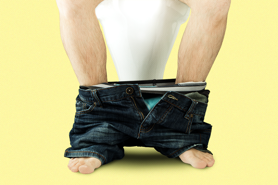 Men Can’t Decide on How Low to Drop Their Pants When Pooping by John McDermott MEL Magazine